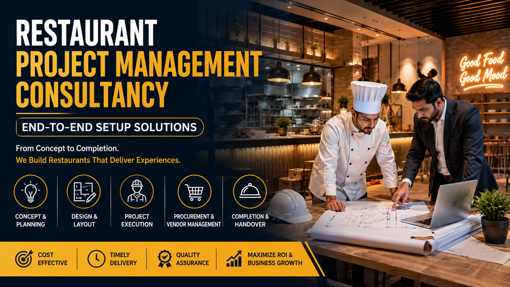 Restaurant Project Management Consultancy End-to-End Setup Solutions